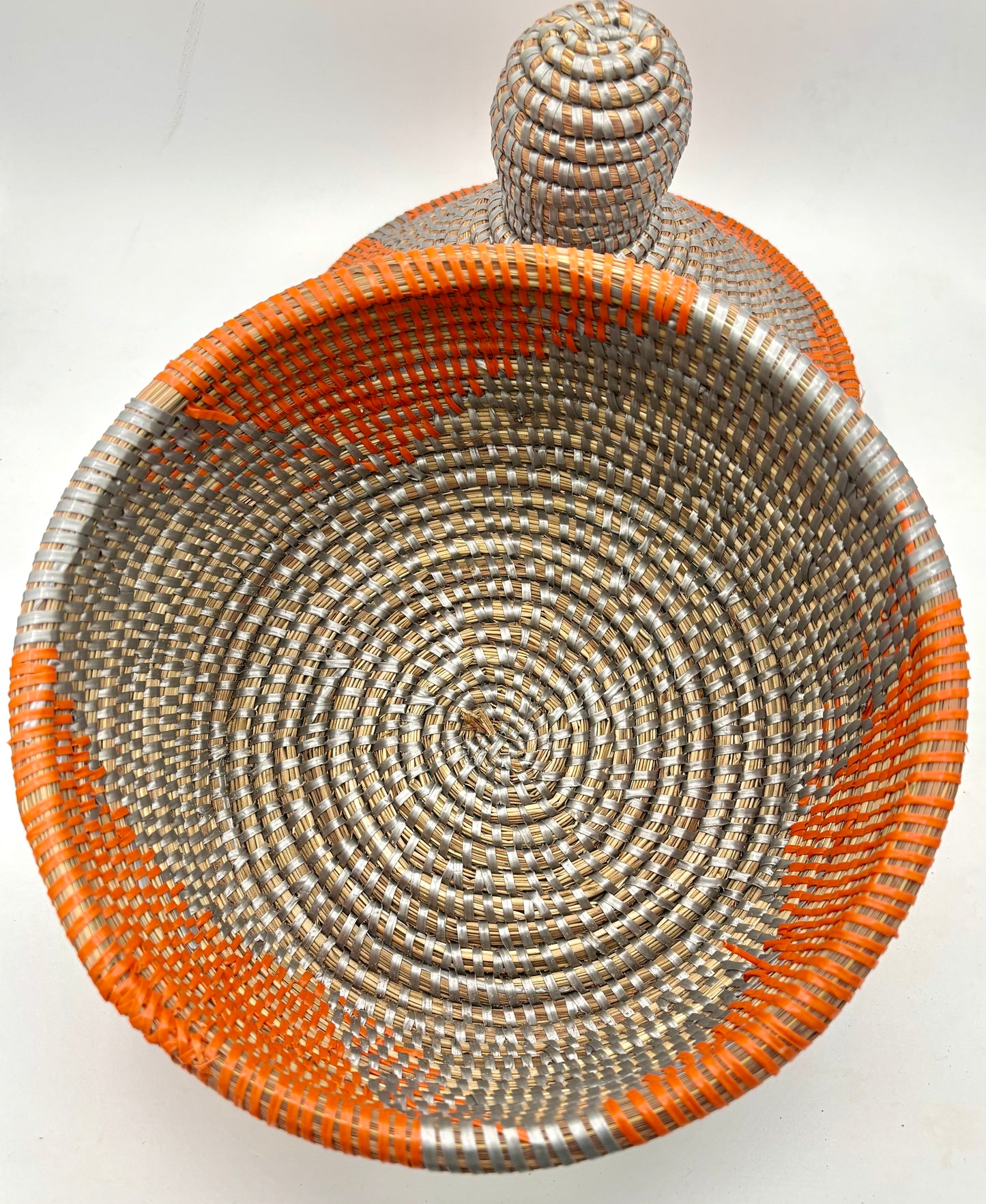Panier tressé avec couvercle « Dakar Sunset »