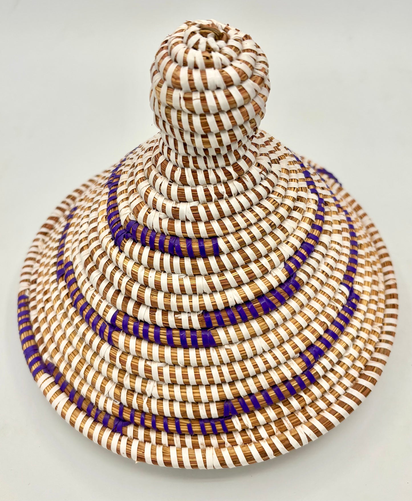 Panier tressé avec couvercle « Indigo »