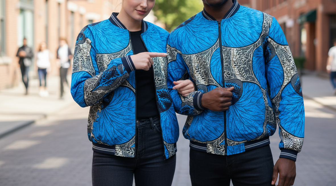 Blouson en Wax Africain – Fait Main au Sénégal | Kayah Studio