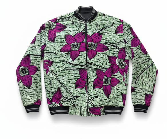 Blouson en Wax Africain – Fait Main au Sénégal | Kayah Studio