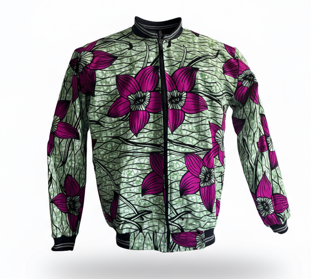 Blouson en Wax Africain – Fait Main au Sénégal | Kayah Studio