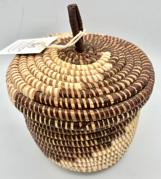Panier tressé avec couvercle « Niani »
