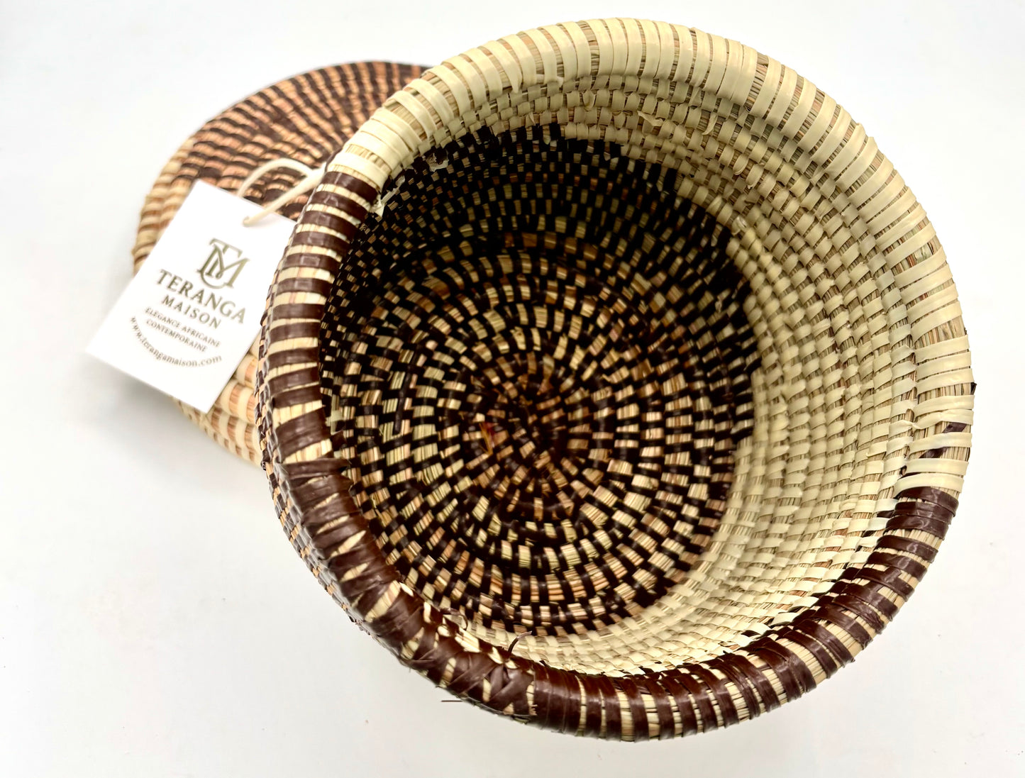 Panier tressé avec couvercle « Niani »