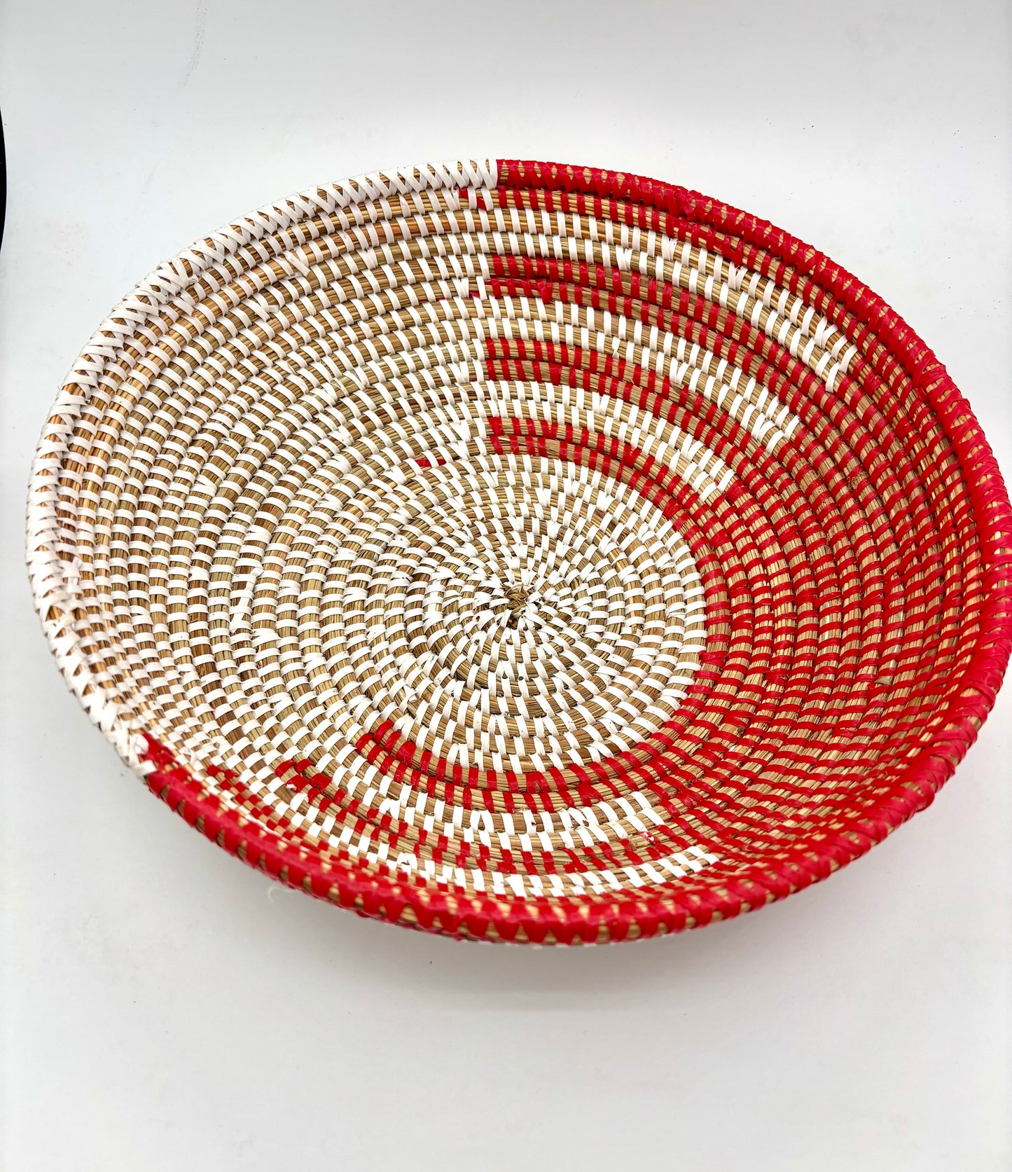 Corbeille artisanale « Rouge Teranga »