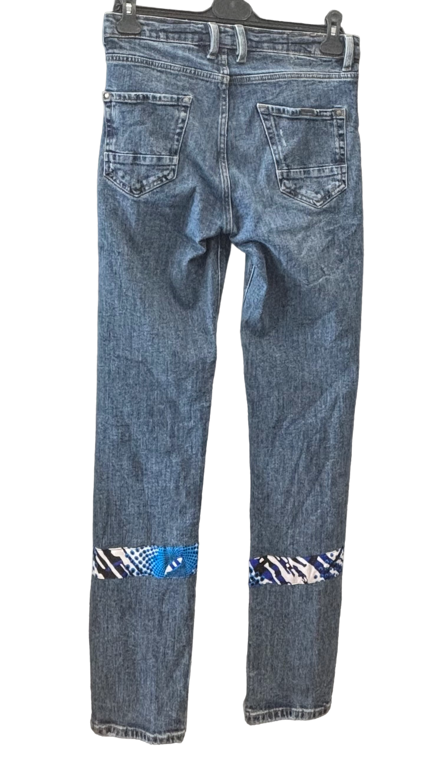 Jean Upcyclé Wax Multicolore T36
